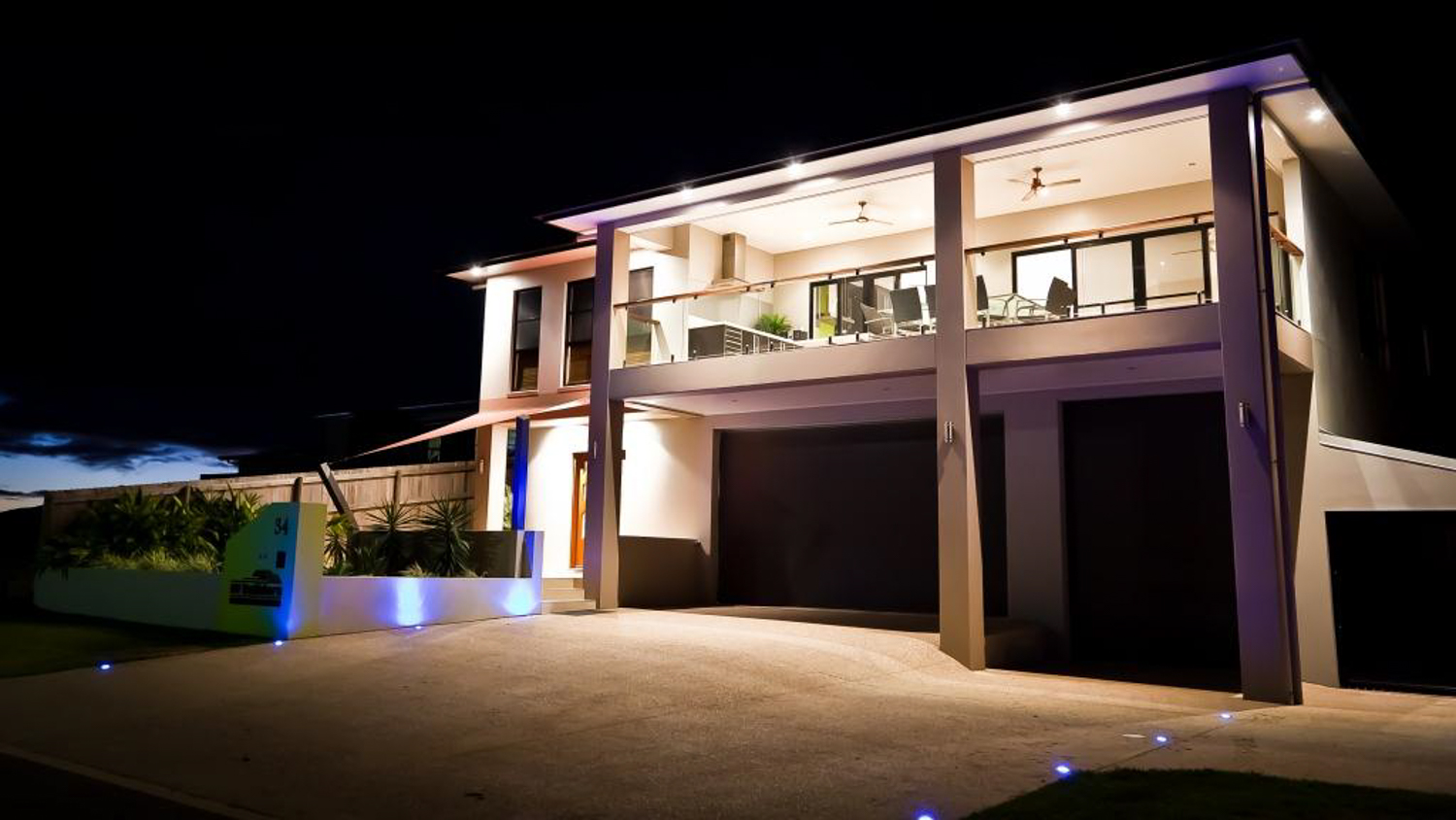 Exterior House at Night — New Homes in Habana, QLD