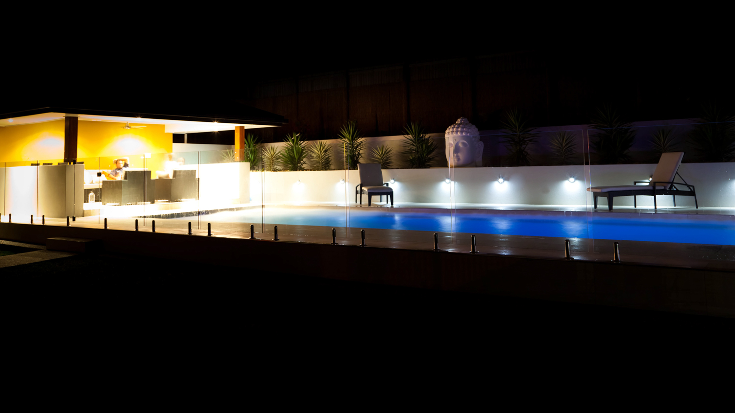 Pool at Night — New Homes in Habana, QLD