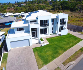 Contemporary Two-Story Home with Solar Panels and Double Garage Contemporary Two-Story Home with Solar Panels and Double Garage