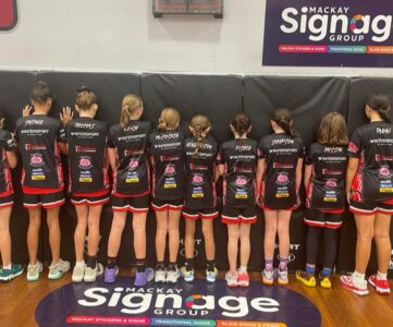 U12’s Starettes rep team supported by NV Builders – showcasing local talent in Mackay